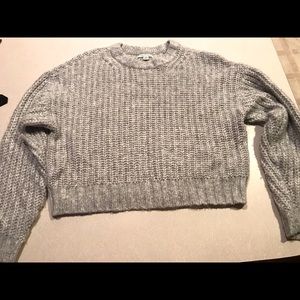 American Eagle Grey Knit Sweater